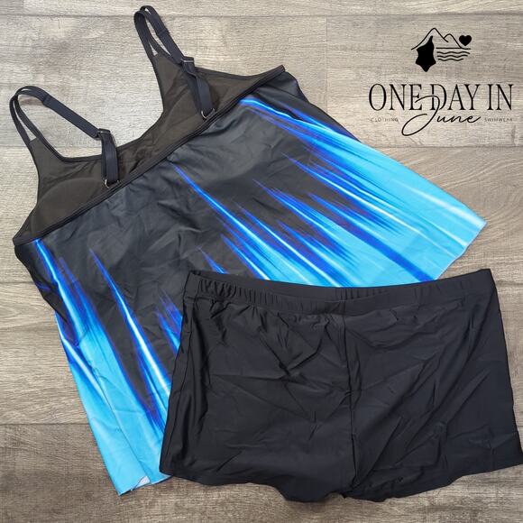 Zando Boyshort Tankini Swimsuit Size 2XL - Picture 4 of 4